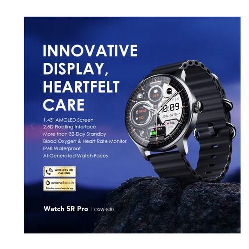 Oraimo 5R Pro 1.43" AMOLED 2.5D Floating Interface IP68 Smart Watch Item | Buy Oraimo 5R Pro 1.43" AMOLED 2.5D Floating Interface IP68 Smart Watch | SPOP Enterprise Global